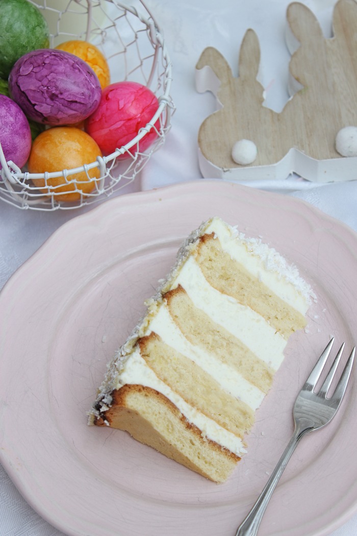 Hasentorte mit Zitronen-Quarksahnecreme zu Ostern