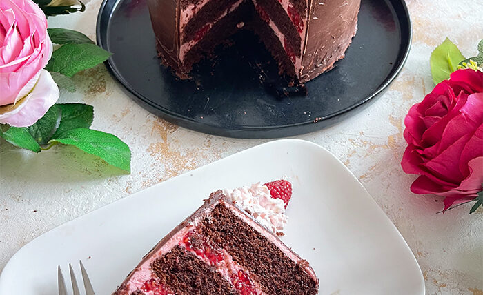 Himmlische Himbeer-Schokoladen-Torte, Himbeer-Schokoladen-Torten Rezept, Torte Backen
