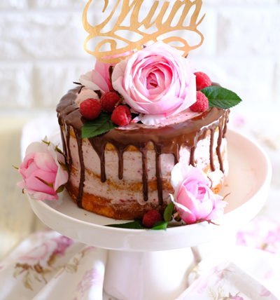 IMG Himbeer Vanillecreme Torte zum Muttertag Titelbild