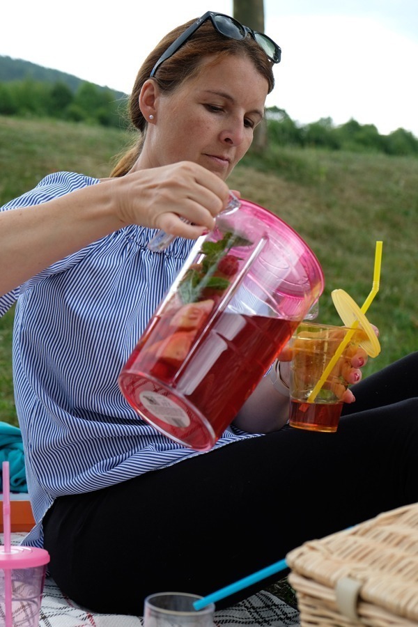 Himbeer-Zitronen-Eistee im myDRINK Krug von tescoma 