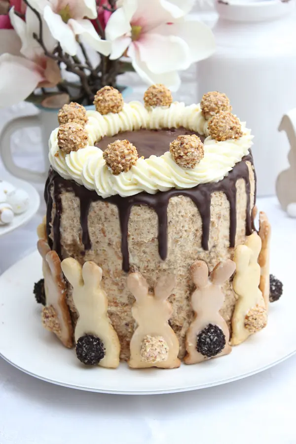 Mega leckere Giotto Torte mit Osterhasen-Kekse