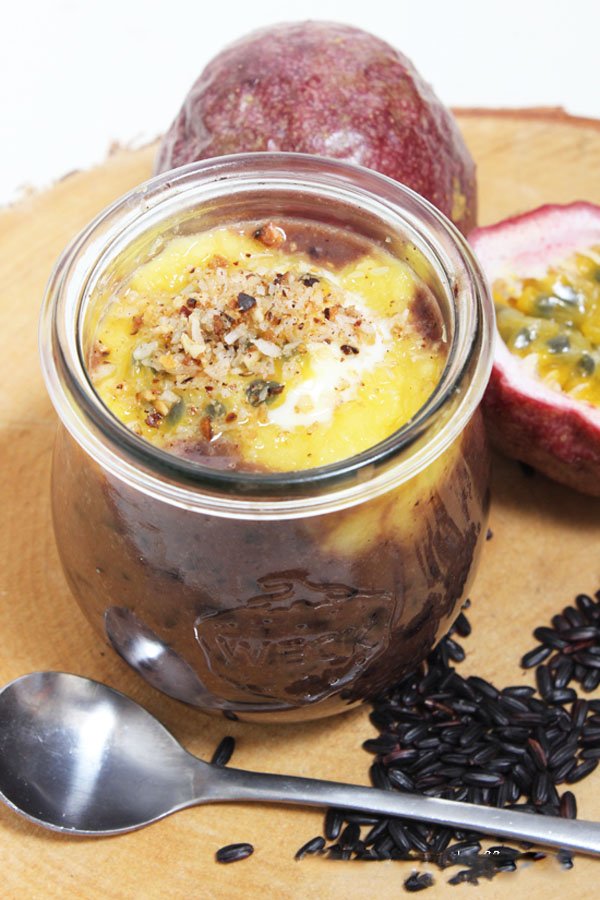 Superfood-Rezept: Schwarzer Reis, Mango, Limette, Passionsfrucht und Kokos á la Jamie Oliver Superfood