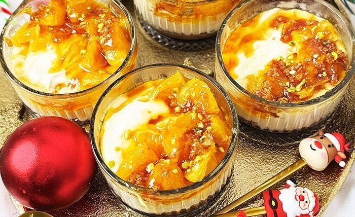 IMG Joghurt Orangen Creme mit Lebkuchen Dessert im Glas