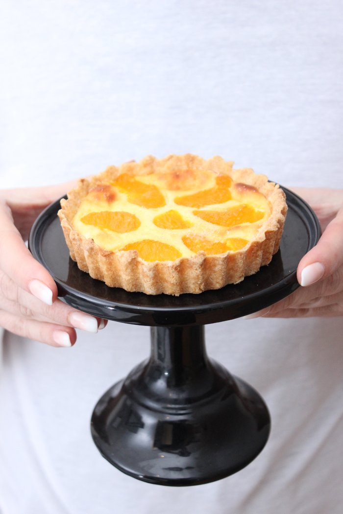 Käsekuchen-Tarteletts mit Mandarinen