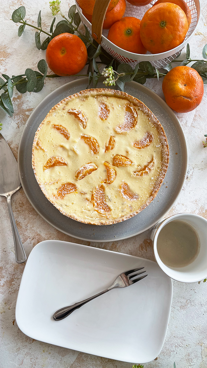 Käsekuchen mit Mandarinen Rezept, schneller Klassiker, Rezept Omas käsekuchen mit Mandarinen, Saftiger Käsekuchen mit Mandarinen