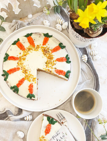 Mega saftiger karottenkuchen mit frosting rezept 1