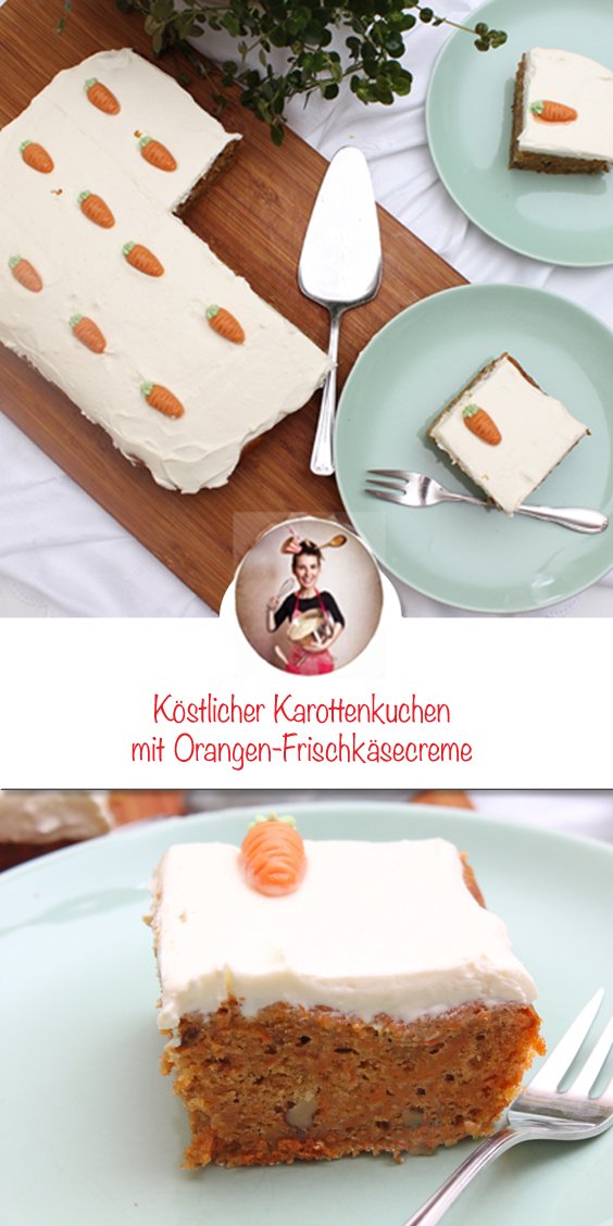 Karottenkuchen mit Orangen-Frischkäsecreme