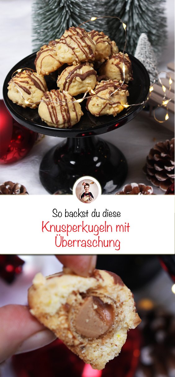 Knusperkugeln mit Überraschung - Weihnachtsplätzchen Rezept