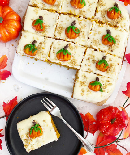 Kuerbiskuchen mit Frosting Rezept