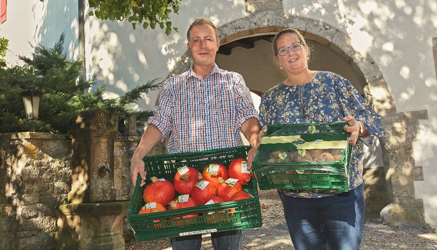 Kürbis-süßkartoffelpfanne mit edeka „unsere heimat – echt & gut“