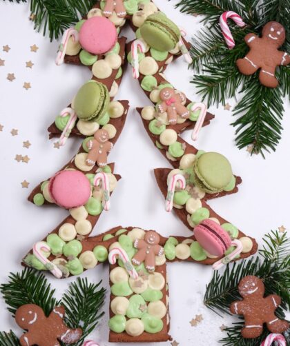 Lebkuchen-Tannenbaum Cake nach Letter Cake-Art 1 IMG Lebkuchen Letter Cake Gingerbread Rezept