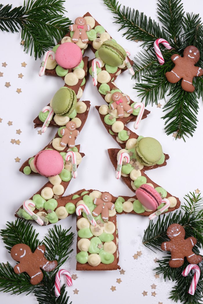 Lebkuchen-Tannenbaum Cake nach Letter Cake-Art 3