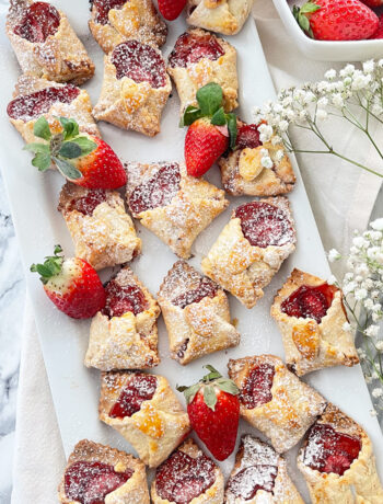 Himmlische liebesbrief kekse mit erdbeeren - love letter cookies,mürbeteig, kekse, valentinstag, muttertag, gebäck