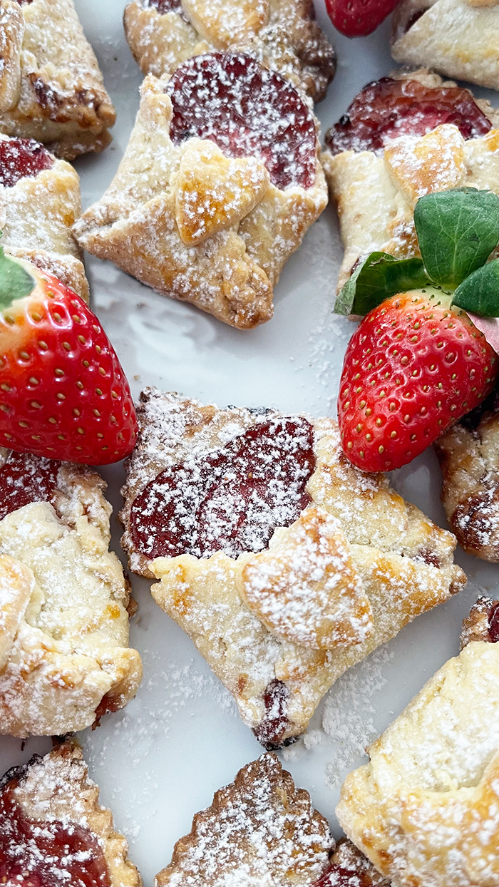 Himmlische Liebesbrief Kekse mit Erdbeeren - Love Letter Cookies, Valentinstag, Muttertag, Kekse, Mürbeteig, 