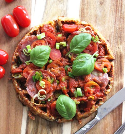 Low Carb Blumenkohl Waffel Pizza und Abnehm-Challenge zum kopfschütteln 4