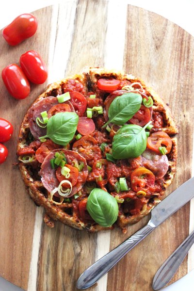 Low carb blumenkohl waffel pizza und abnehm-challenge zum kopfschütteln 6