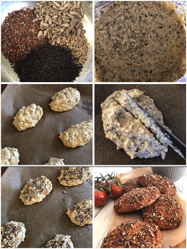 Low carb brötchen - perfekte frühstücks low carb saatenbrötchen
