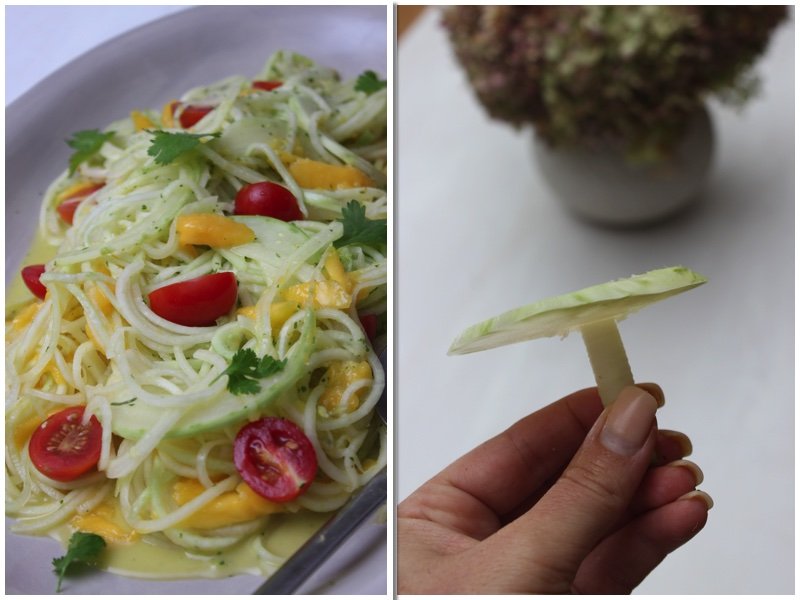 Kohlrabisalat mit Mango und Tomaten - Lurch Spiralschneider
