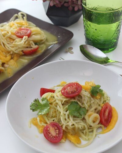Kohlrabisalat mit Mango und Tomaten - Lurch Spiralschneider 1 IMG Lurch Spiralschneider Titelbild