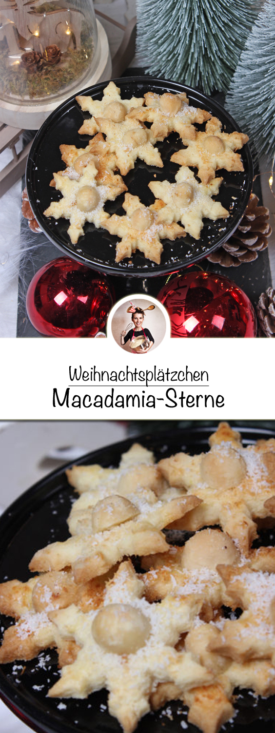 Weihnachtliche macadamia-zimtsterne rezept | macadamia-cinnemon stars