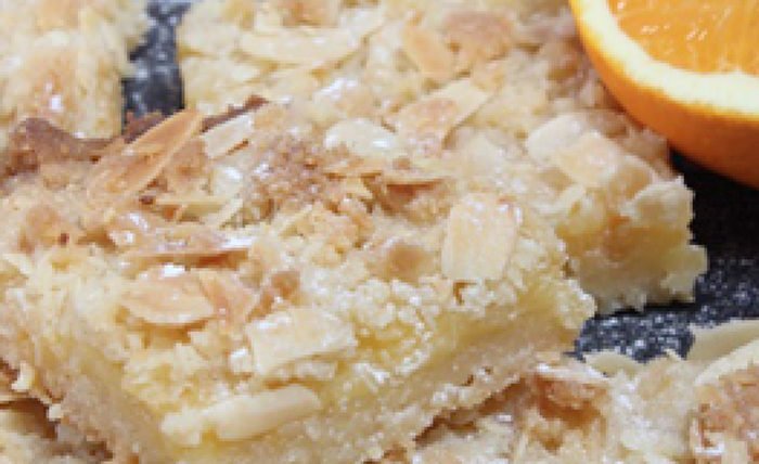 Super leckere mandelschnitten mit orange curd 2