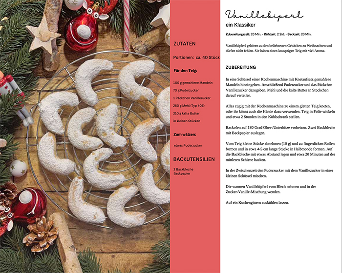 Mein Weihnachtsplätzchen Buch 2022, Backbuch, Plätzchenbackbuch, Weihnachtsbackbuch 