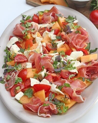 IMG Melonensalat mit Schinken und Tomaten TL