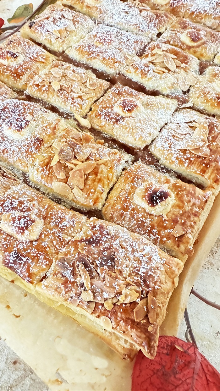 Mini Apfelschnitten mit Blätterteig Rezept mit nur 5 Zutaten. Blätterteig-Rezepte