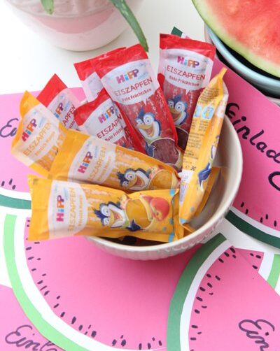 IMG Mit HiPP Eiszapfen wird der Kindergeburtstag zum Renner DIY Einladungskarte 22Wassermelone2214