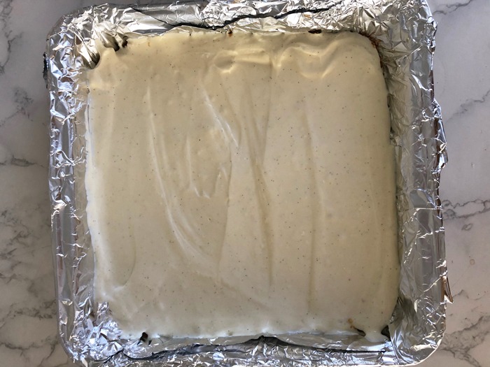 Nutella-swirl-käsekuchen schnitten