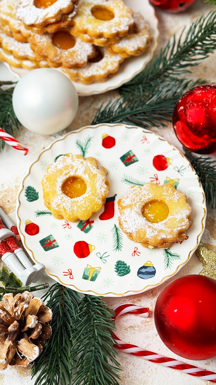 Orangen-Spitzbuben mit Tonkabohnen Rezept, Spitzbuben Rezept, Orangen Plätzchen, Weihnachtsplätzchen, Plätzchen Rezept