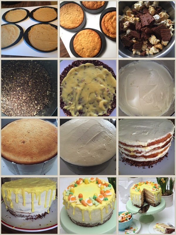 Oster-Torte mit Orangencreme