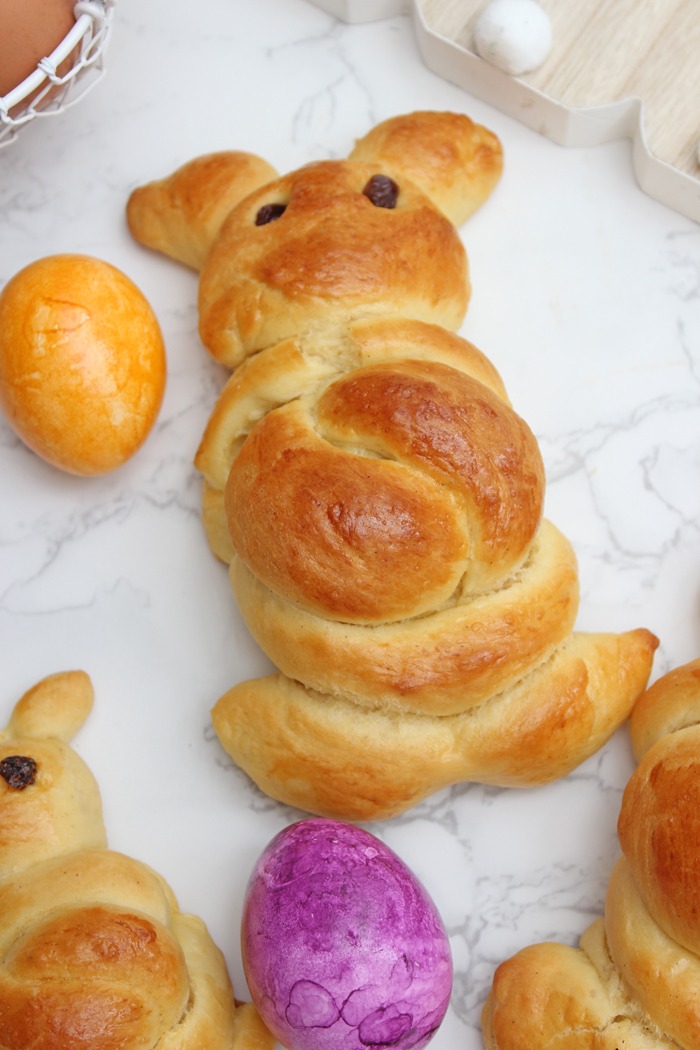 Brioche osterhasen backen