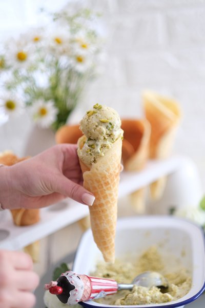 IMG Pistazieneis mit Eismaschine oder ohne Eismaschine Rezept TL
