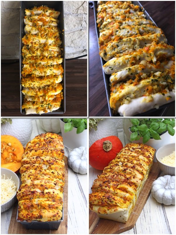 Pumpkin Pull-Apart Bread Herzhaftes Zupfbrot