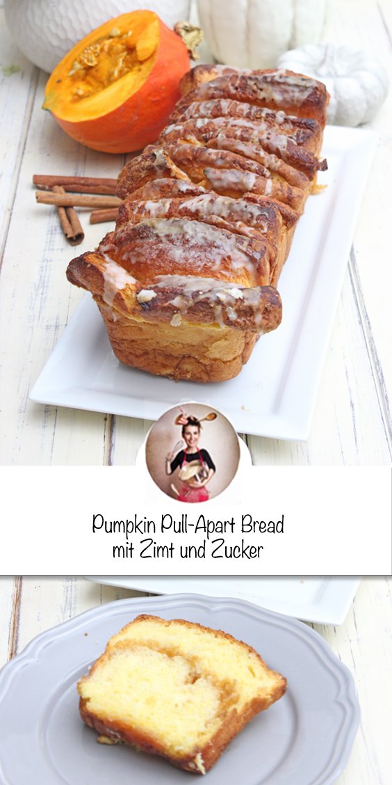 Mega fluffiges Pumpkin Pull-Apart Bread mit Zimt und Zucker 4