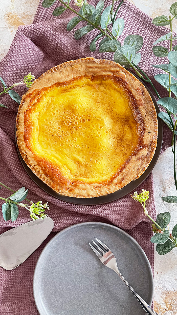 Rahmkuchen mit Zucker-Zimt Rezept, Rahmkuchen Rezept, Rahmkuchen wie vom Bäcker
