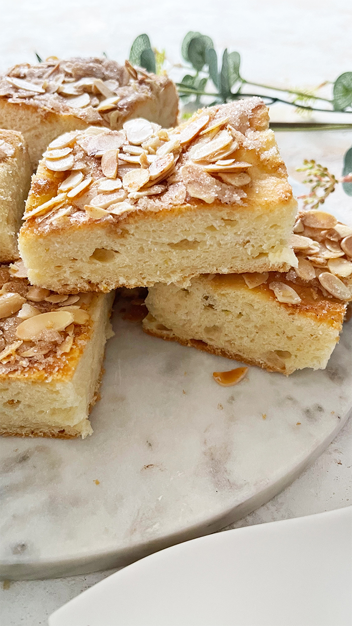 Das perfekte rezept für butterkuchen mit mandeln, butterkuchen nach omas art, butterkuchen