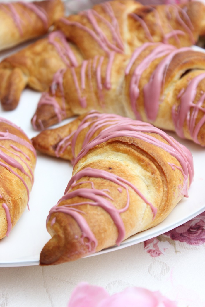 Rhabarber-Croissants Rezept