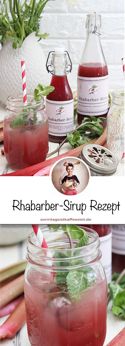 Rhabarber-Sirup Rezept selbstgemacht