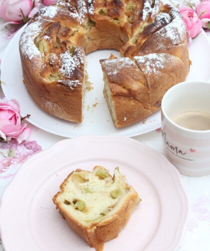 Rhabarber Swirl Kuchen Rezept