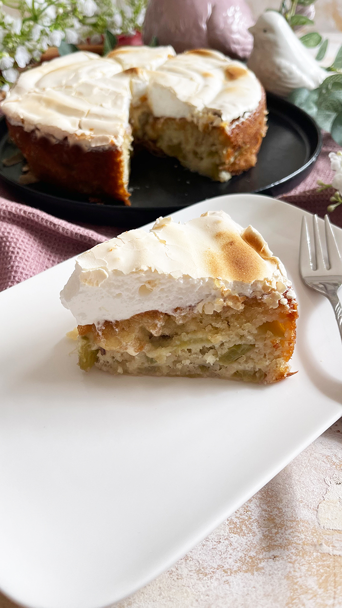 Rhabarberkuchen mit Baiser Rezept 