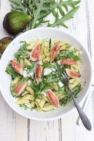 Rucola-Feigen-Ziegenkäse Nudelsalat - Top Grillbeilage 1