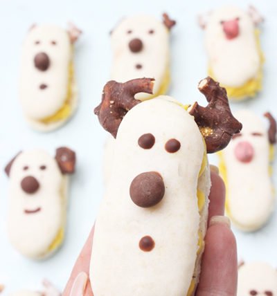 Rudolf-Macarons mit Lemon Curd zur Weihnachtszeit 15