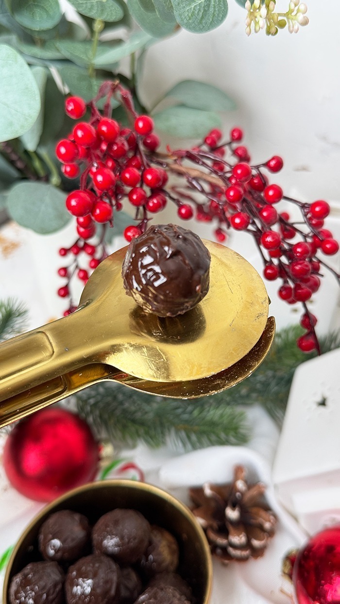 Rumkugeln mit Trüffelfüllung