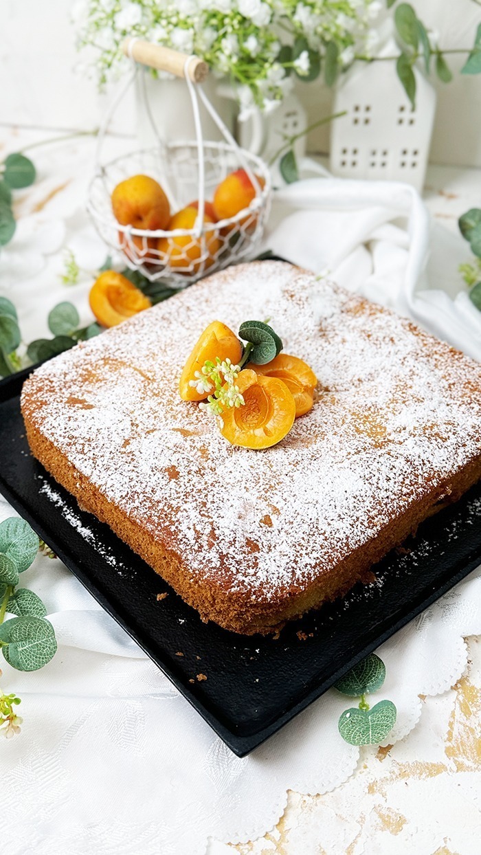 Schneller Aprikosenkuchen vom Blech nach Omas Art