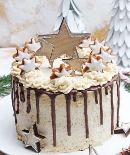 IMG Schoko Zimtstern Torte Weihnachtstorte Rezept 04