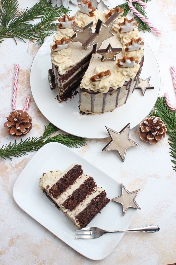 Schoko-Zimtstern-Torte | Eine himmlische Weihnachtstorte