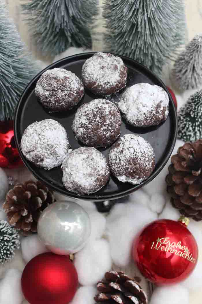 Schokokugeln oder Snowcaps Rezept – Weihnachtliche Kekse