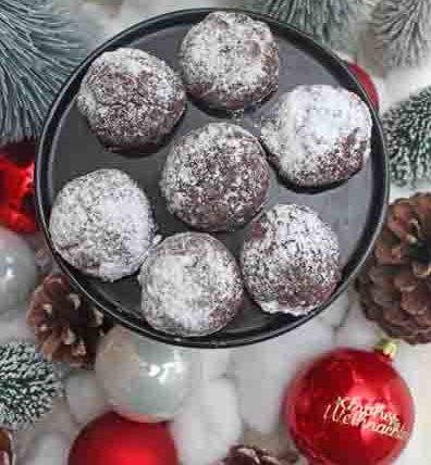 IMG Schokokugeln oder Snowcaps Rezept Weihnachtliche Kekse TL